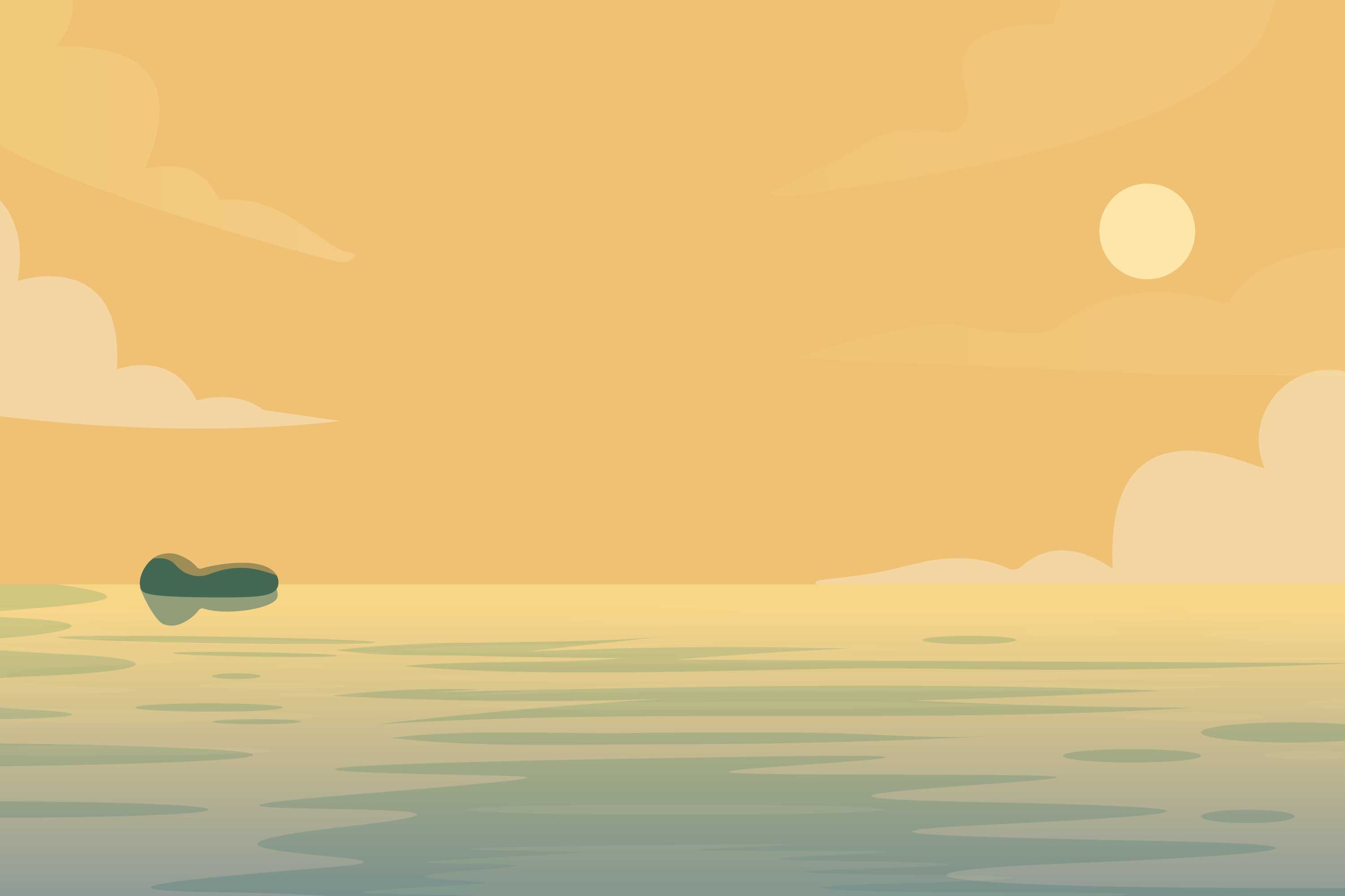 A ilha de Koppi sob a noite estrelada